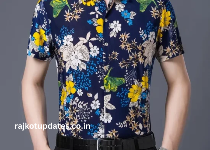 299 Rs Only Flower Style Casual Men Shirt Long Sleeve thesparkshop.in